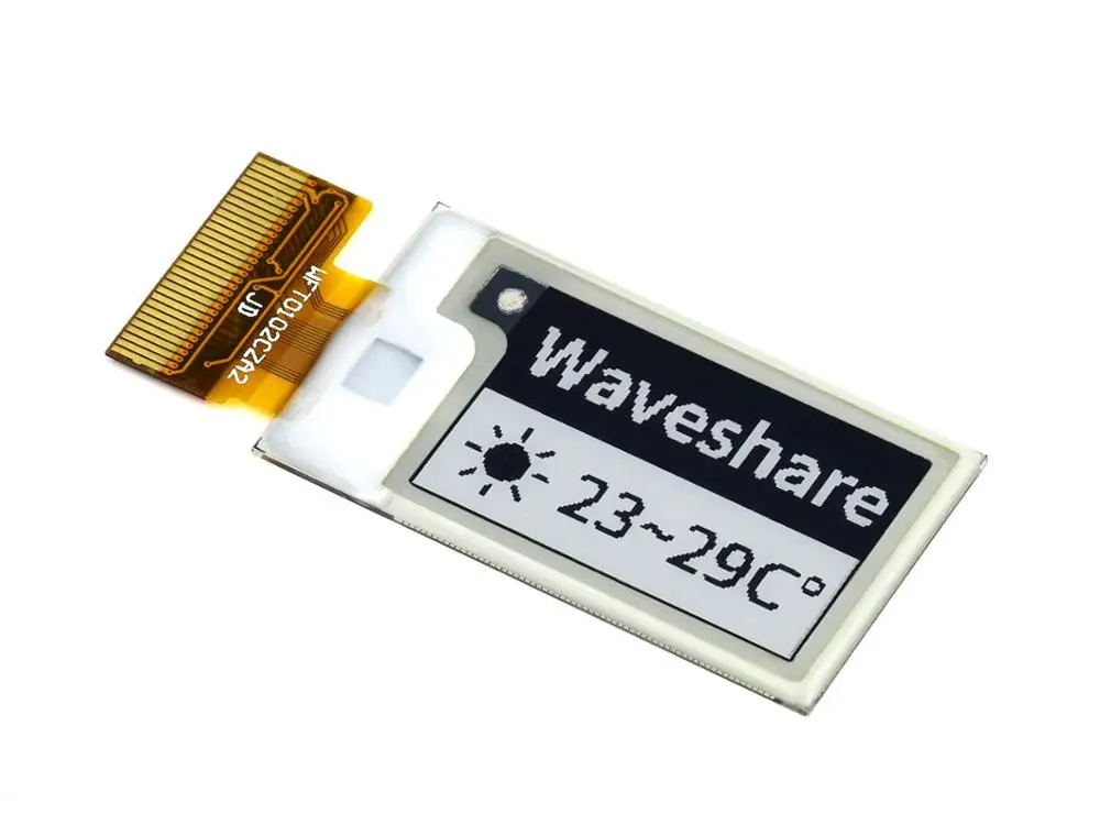 RealQvol 1.02inch E-Ink raw display, 128*80 resolution,black/white dual-color, SPI interface, without PCB