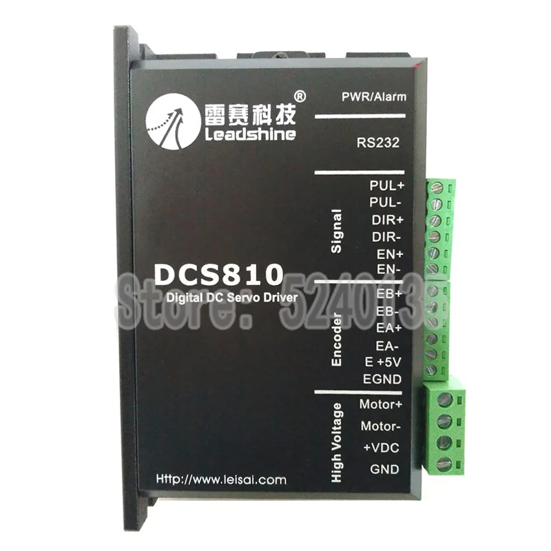 

Original Leadshine DC servo drives DCS810 work 24-80 VDC out 1A to 20A fit for DCM50207/DCM50205 DC Brush servo motor