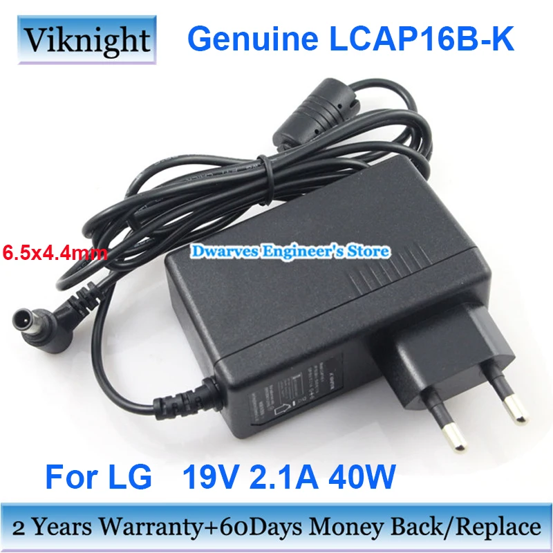 EU Plug 19V 2.1A AC Adapter ADS-45SN-19-3 19040G LCAP21B LCAP25B Charger For LG 32MA68HY-P 23MP47HQ 32MP58HQ LED LCD Monitor