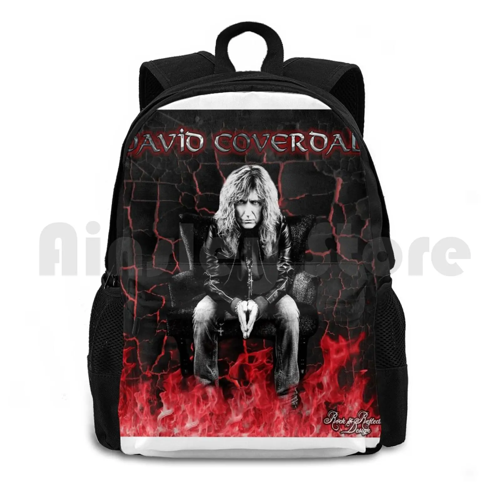 

David Coverdale Fan Artwork Outdoor Hiking Backpack Riding Climbing Sports Bag Whitesnake 80s Music N Roll Musicians Rockmusic