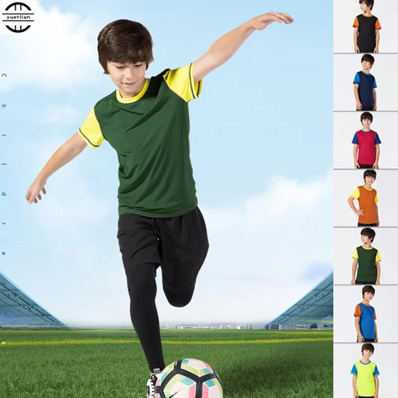 200pcs Children Wicking Quick-Dry T-Shirt,Boy Anti-Wrinkle GYM Running Football Short Sleeve Top,Boy Sport Fitness Loose Shirts