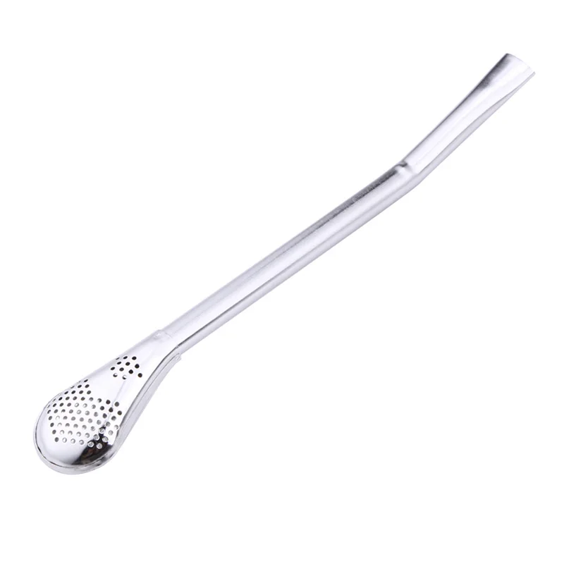 Stainless Steel Drinking Straw Filter Handmade Herb Mate Tea Light bulb Gourd Washable Practical Tea Tools Bar Accessories