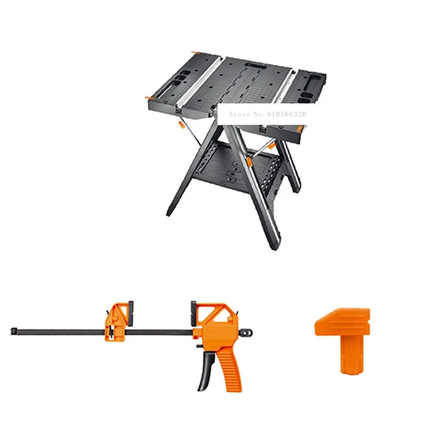 WX051 Multifunctional Workbench Folding Working Tool Table High-quality Non-slip Woodworking Table Portable Household Work Table