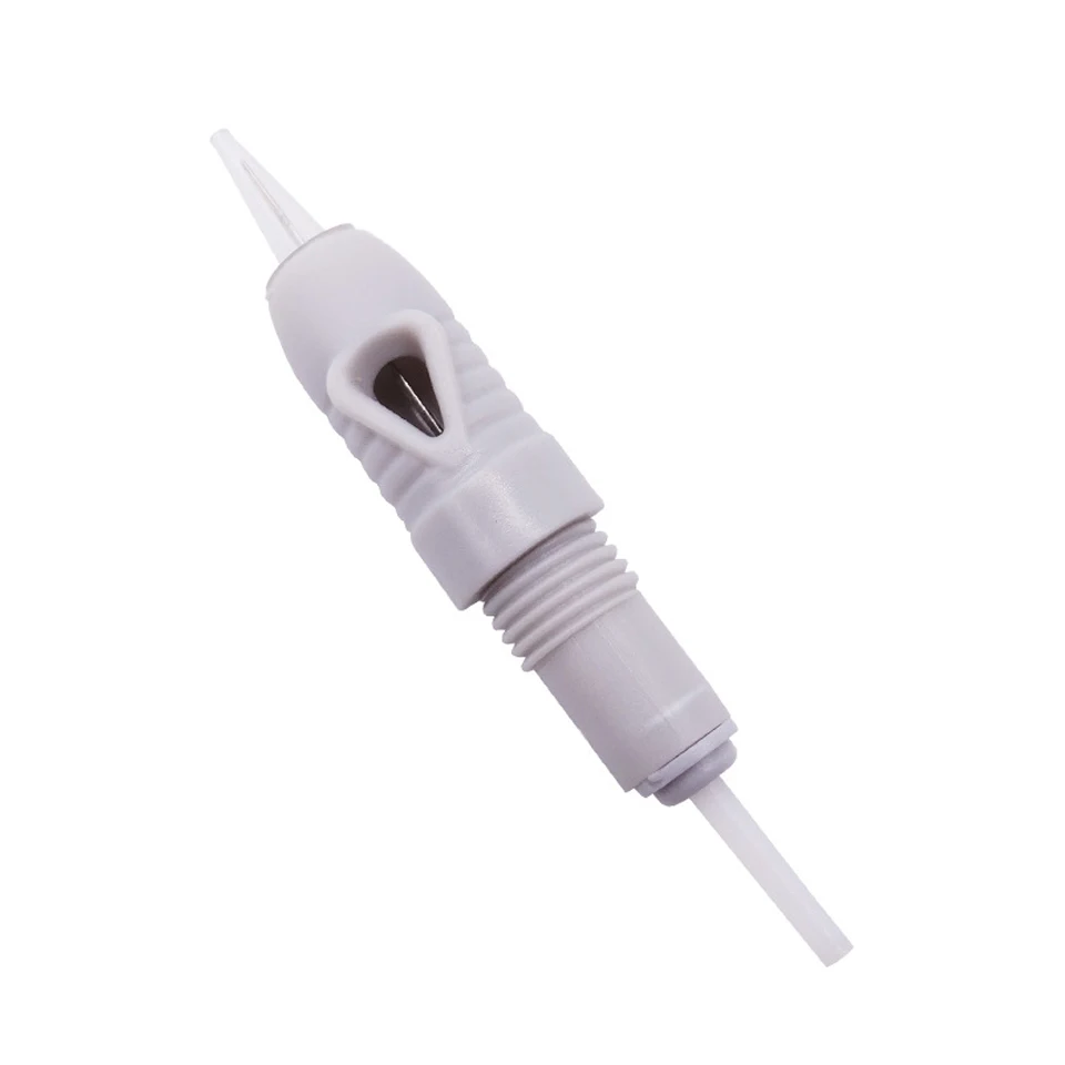 40 قطعة/الوحدة المتاح 8 مللي متر المسمار رمادي الوشم الإبر خراطيش نصائح ل قسط Charmant الدائم ماكينة رسم الوشم التجميلي القلم 1P 3P 5P 5F