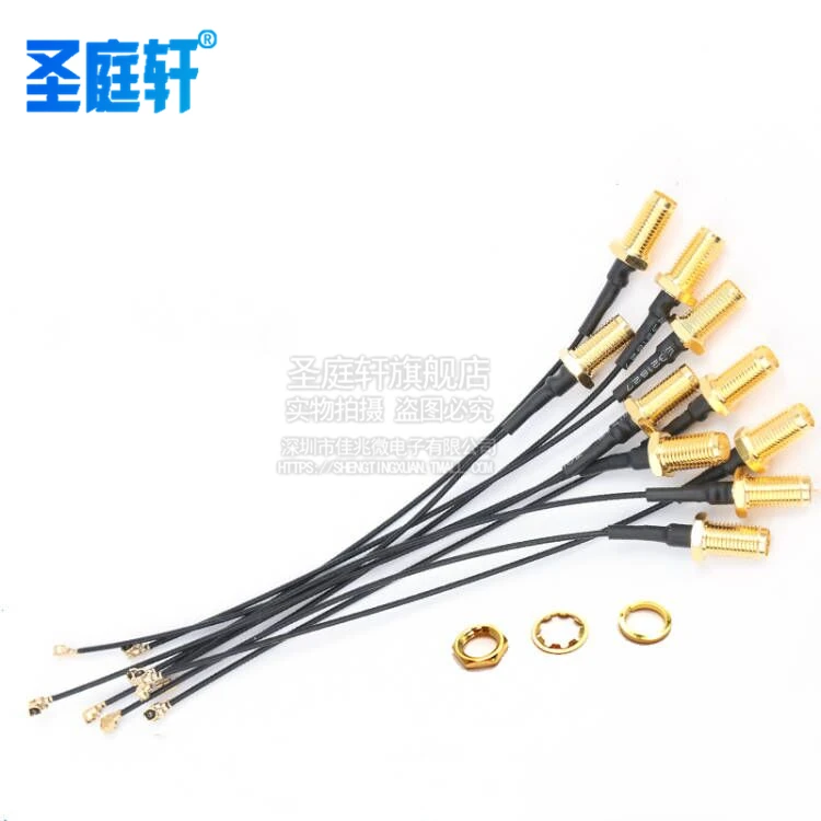 5-piece SMA female to MHF4 IPEX IPX RF plug Pigtail cable for Mini 0.81mm PCI card intel WIFI Board 10cm 15cm 20cm 30cm 50cm 1M