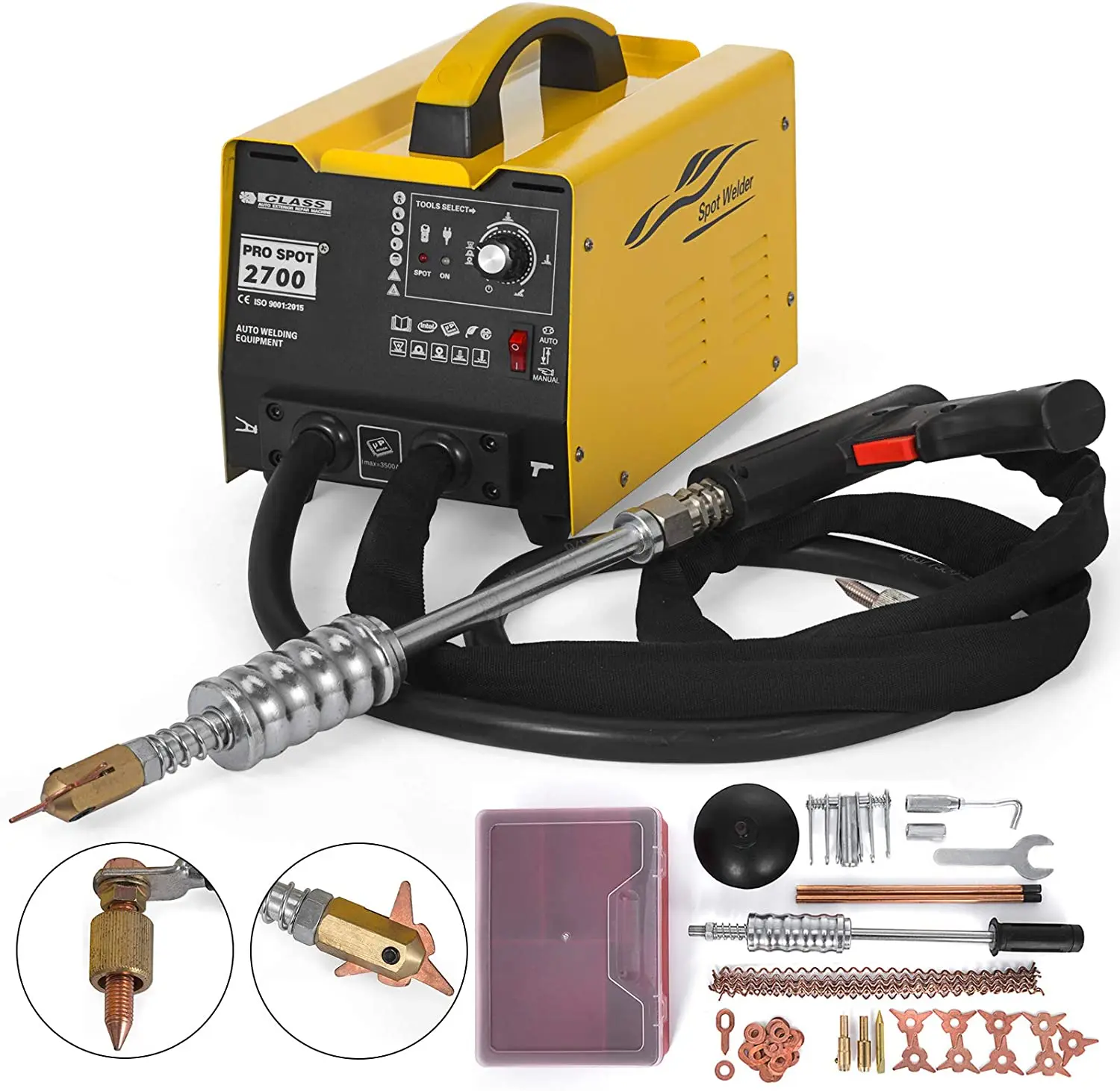 2700 Spot Puller Bonnet Dent Repair Stud Welder Tool Multispot Bonnet Vehicle Dent Pulling Machine Spot Puller 2700w All-in-one