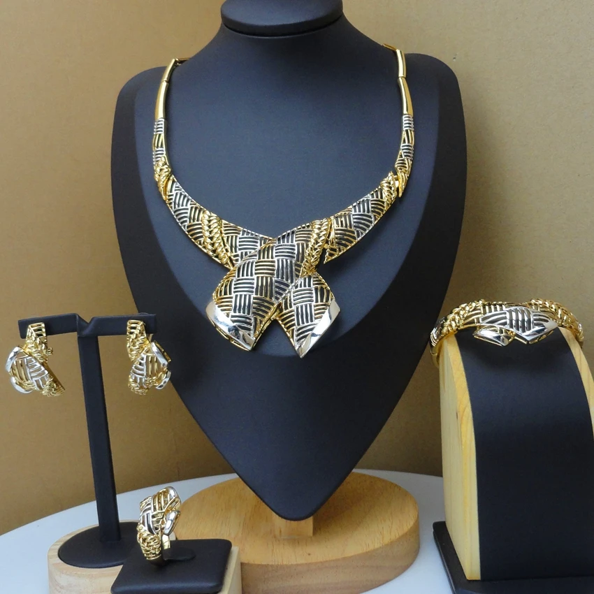 

Yuminglai African Fashion Jewelry Dubai Costume Jewelry Sets for Women FHK9502