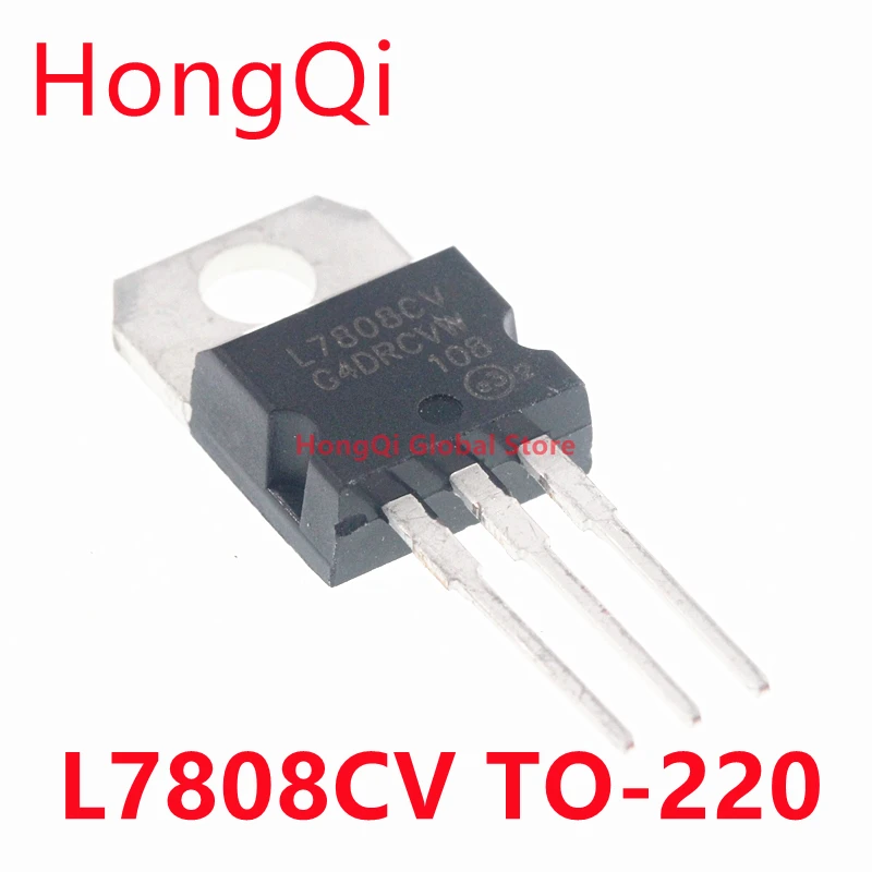 10Pcs L7808CV TO220 L7808 TO-220 stabilivolt voltage-regulator tube 7808 LM7808 MC7808