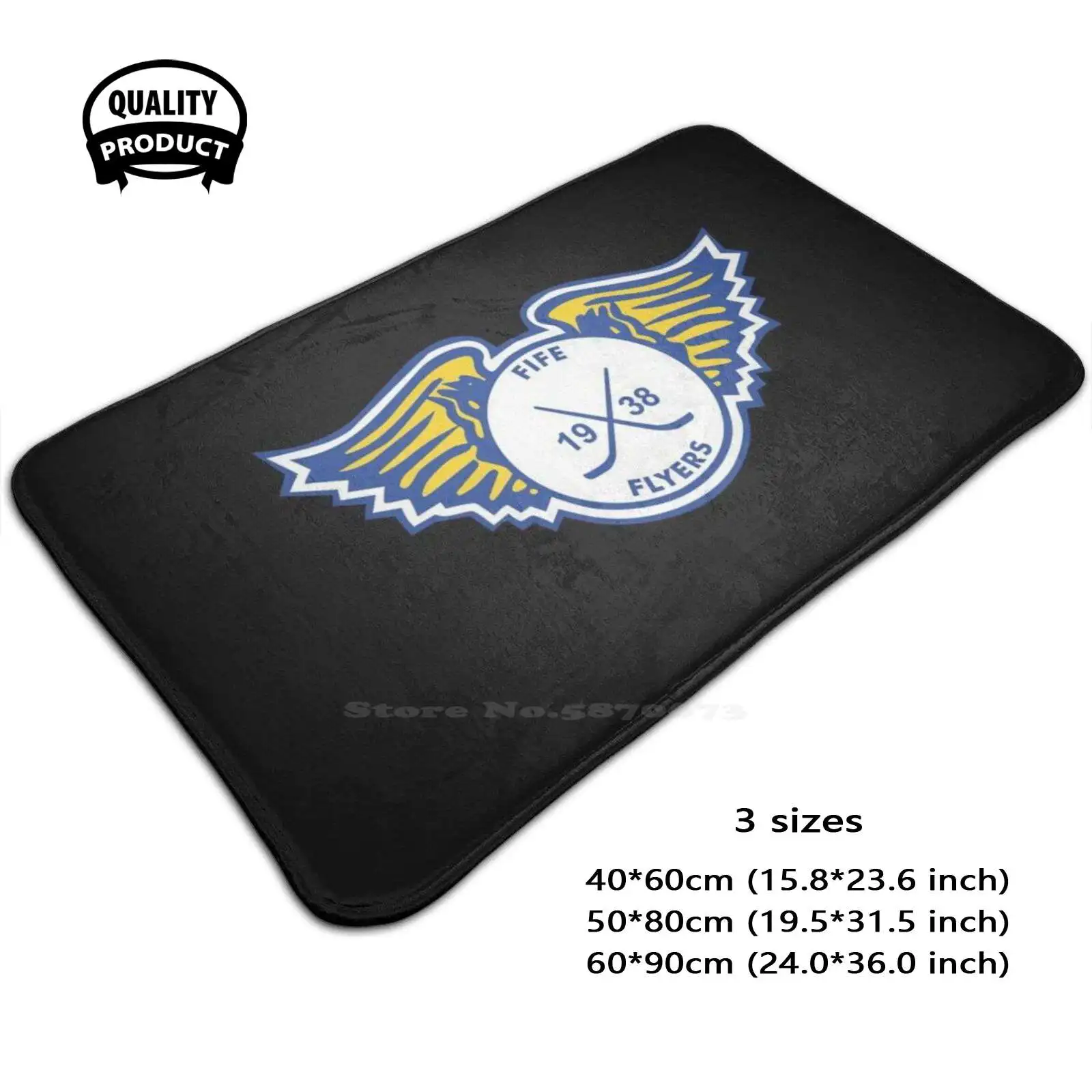 Fife Flyers Soft Cushion Home Carpet Door Mat Car Rug Fife Flyers Sport Uk British Hockey League Elite Ice Hockey League Logo