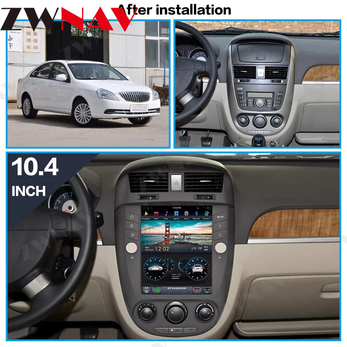 For Buick Excelle 2008 2009 2010 2011 2012-2015 Vertical screen Carplay  Android 11 Automotive 2 Din Multimedia Auto GPS Audio