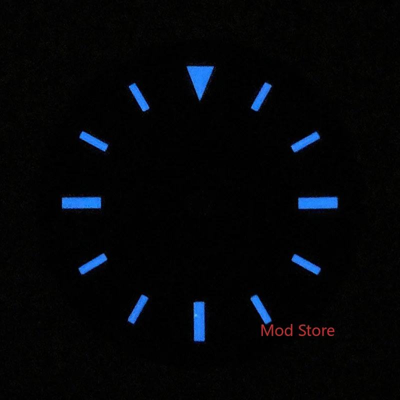 HQ Blue/Black 29mm Sterile Watch Dial Milgauss Sun-Brushed Without Date Fit ETA2824 Miyota8215 Movement Blue Lume