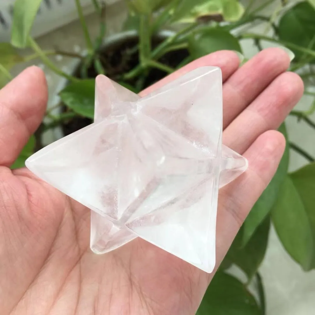 

5 см Натуральный прозрачный кристалл Меркаба маятниковые Кристальные камни Меркаба звезды энергия минералы ювелирные изделия восстанавливающее украшение