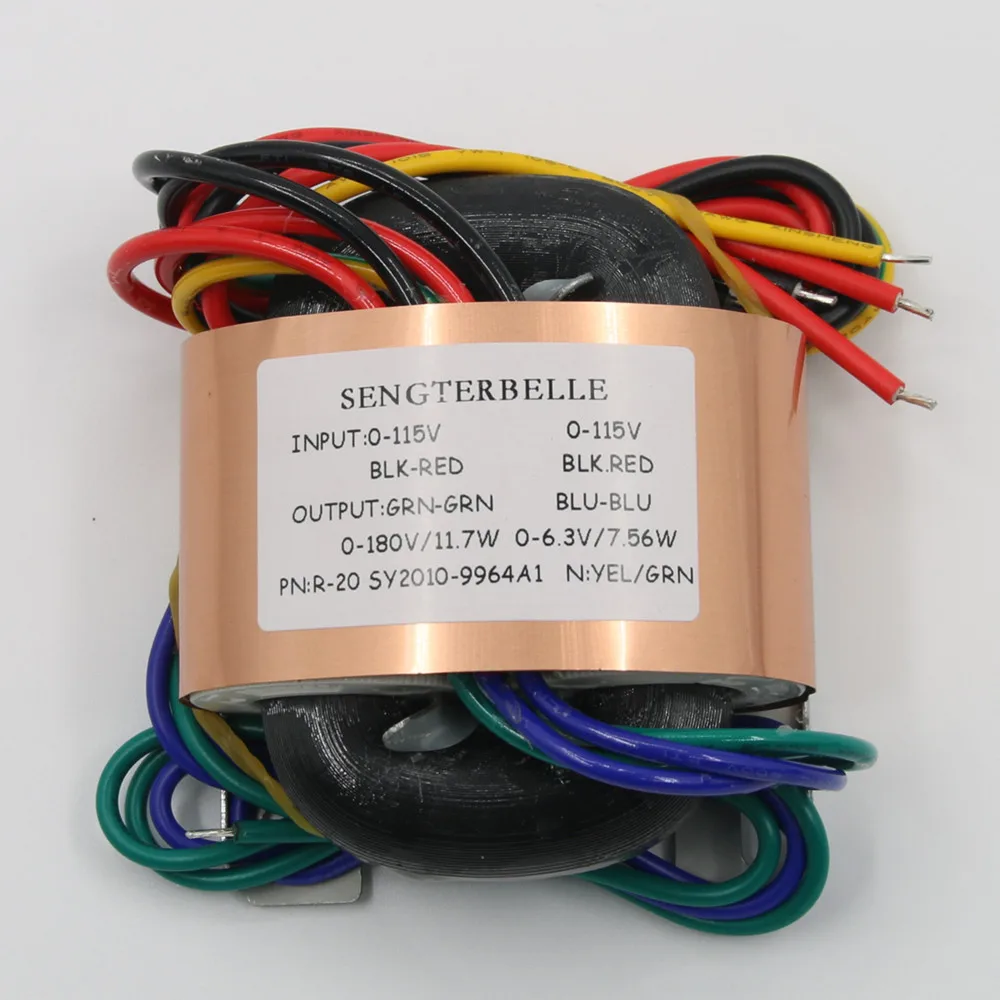 

1PC Hiend 30W （30VA） Copper R-core Transformer 0-180V 0-6.3V for Tube Preamp Board