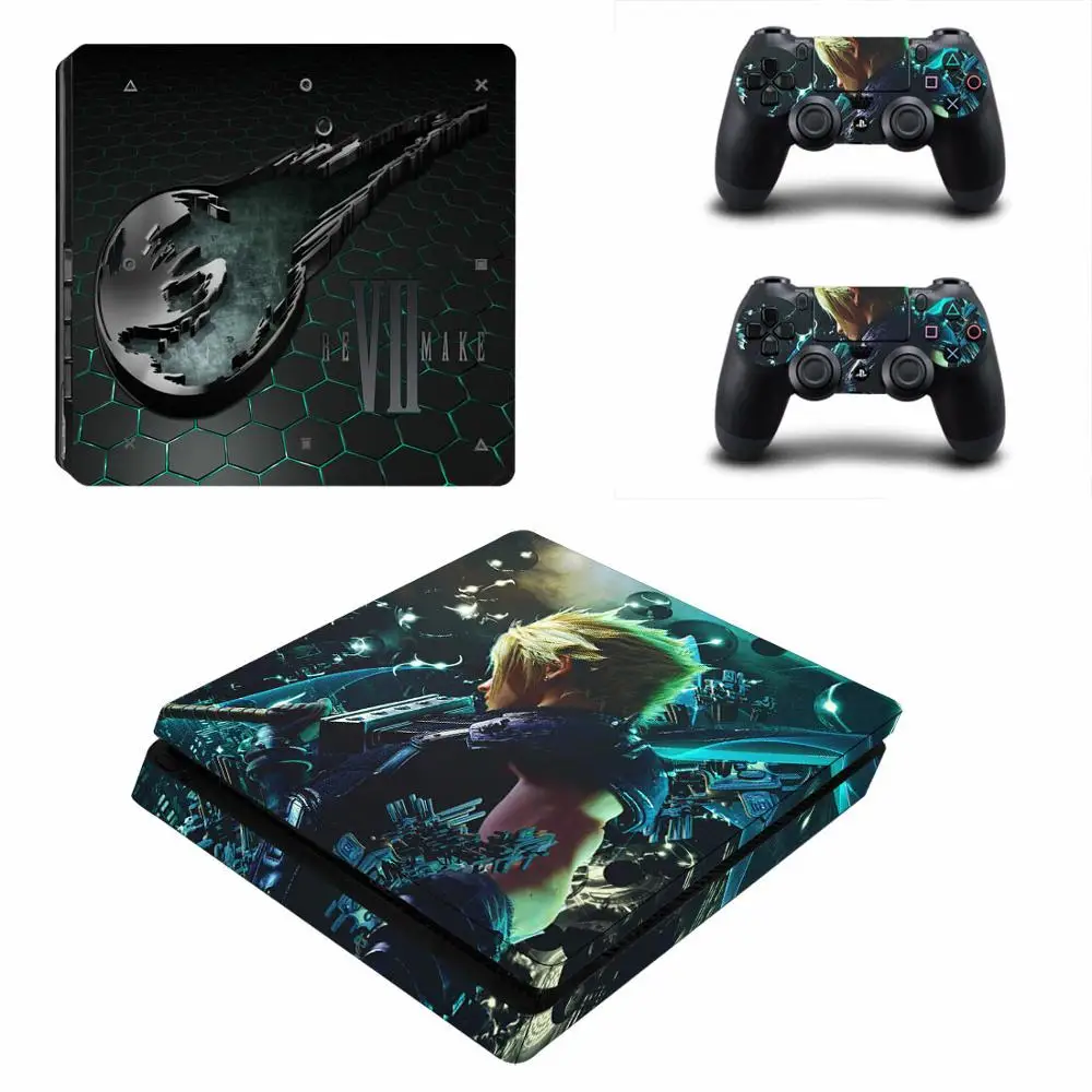 Final Fantasy PS4 Slim Stickers Play station 4 Skin Sticker Decals For PlayStation 4 PS4 Slim Console & Controller Skin Vinyl