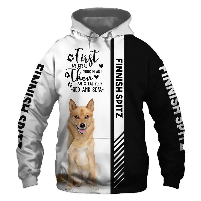 

Animal Finnish Spitz Dog 3D Printed Unisex Deluxe Hoodie Men/Women Sweatshirt Streetwear Zip Pullover Casual Jacket Tracksuit