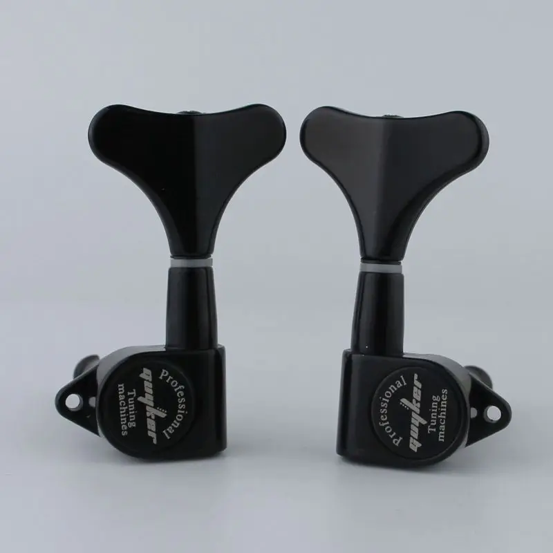 GUYKER Headstock Sealed Black Bass Tuners Machine Heads