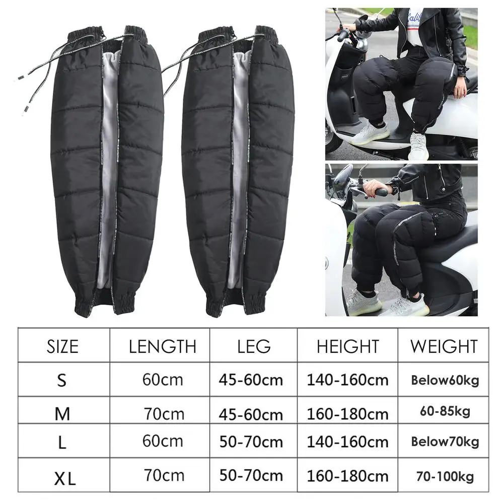 Motorcycle Knee Warmer Lengthen Thickened Motorcycle Leg Protectors Motocross Motor Knee Pads Scooter Leg Cover Knee Pads