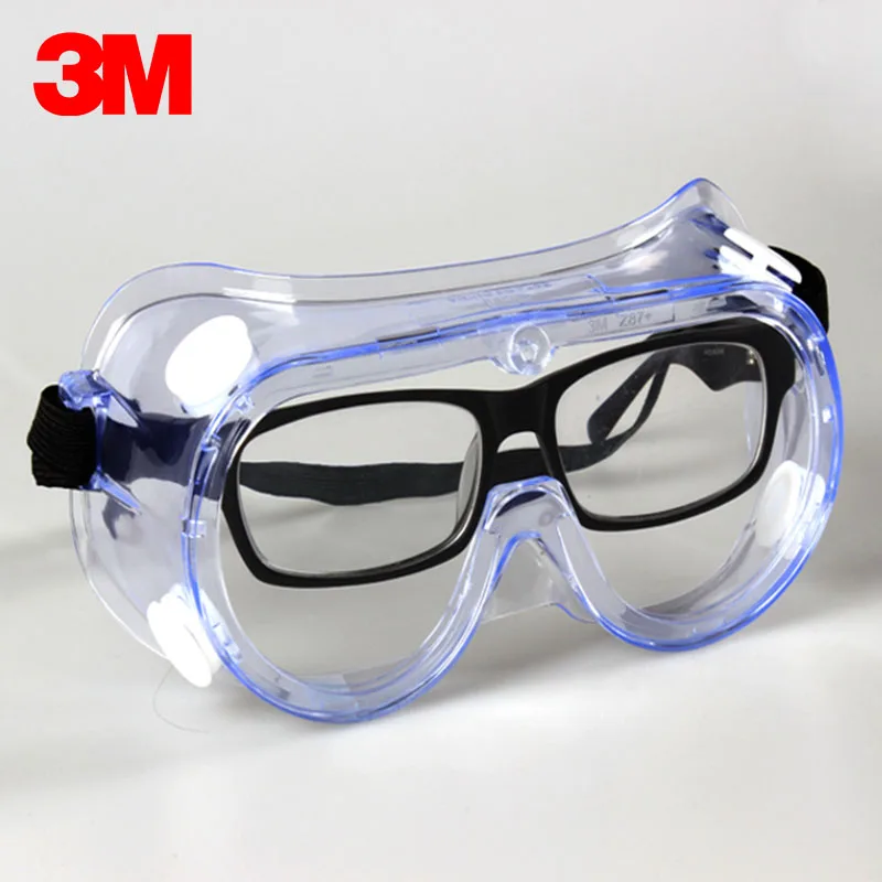 3M 1621 Anti-Impact Safety Goggles Anti Chemical Splash Irradiation Protection Polycarbonate Laboratory Paint Glasses