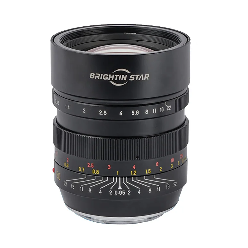 Brightin Star 50mm F0.95 Full Frame Lens Large Aperture Night Scene Micro Single Camera Lenses For Fuji Canon Nikon Sony SIGMA L