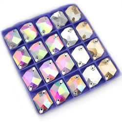 11x14mm 13*17mm 16*21mm Crystal AB Sew On Rhinestones Pear Shape Glass Sew-On Stones Flatback Droplet Sewing Strass