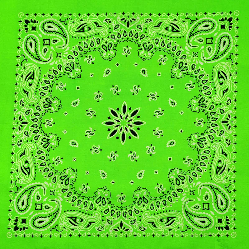 Neue Mode Hip Hop 100% Baumwolle Bandana Quadrat Schal 55 cm * 55 cm Schwarz Rot Paisley Stirnband Gedruckt für Frauen/Männer/Jungen/Mädchen
