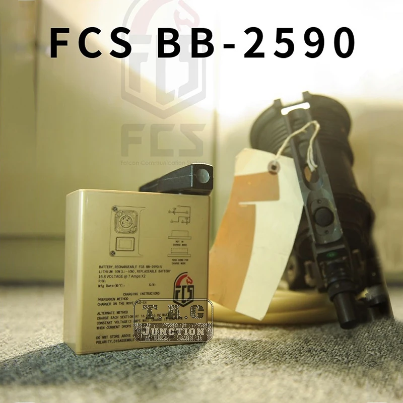 FCS-funda de batería de iones de litio recargable, BB-2590 táctico, para IROBOT Radio PRC LST MST AN/PLT-5