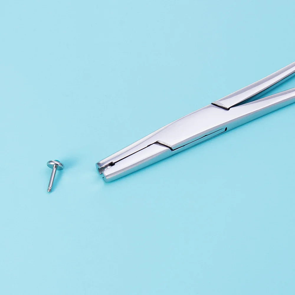 1PC Chirurgenstahl Dermal Anker Haltezange Piercing Werkzeug Dermal Pinzette 3/4/5mm Unscrew Tight Ball Piercing Schmuck Zange – Detail 5