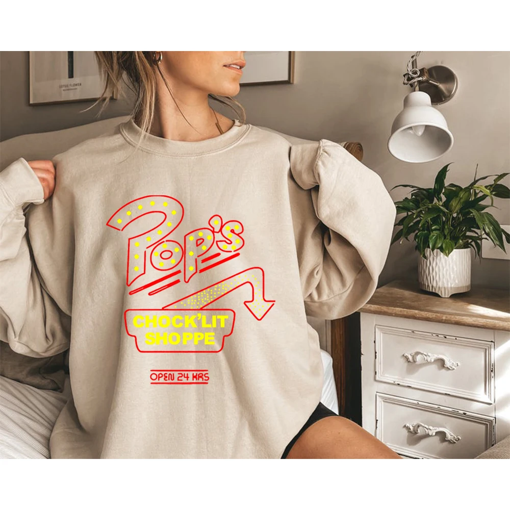 

Pop's Chock'Lit Shoppe Sweatshirt Riverdale Shirt Pops Diner Sweatshirt Unisex Autumn Winter Casual Graphic Sweatshirt Hoodies