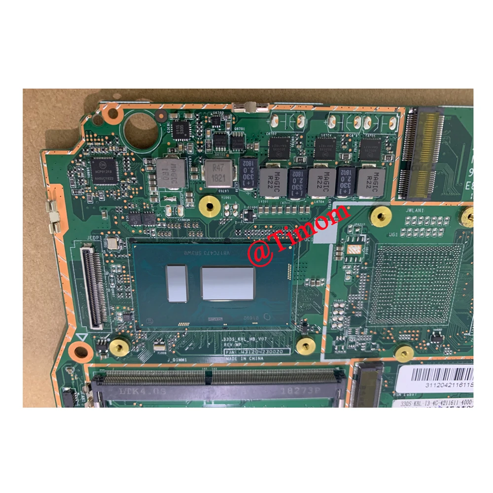 Imagem -02 - para Ideapad 330s14ikb 81f4 Original Laptop Motherboard Integrado Frupn 5b20s69477 5b20s69508 5b20r07556 5b20r07733 I38130u 4g