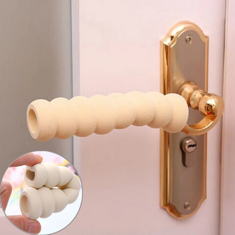 Soft Elastic Door Handle Foam Cover Doorknob Guard Protector Anti-collision Door Stopper Safety Kids Children Protection