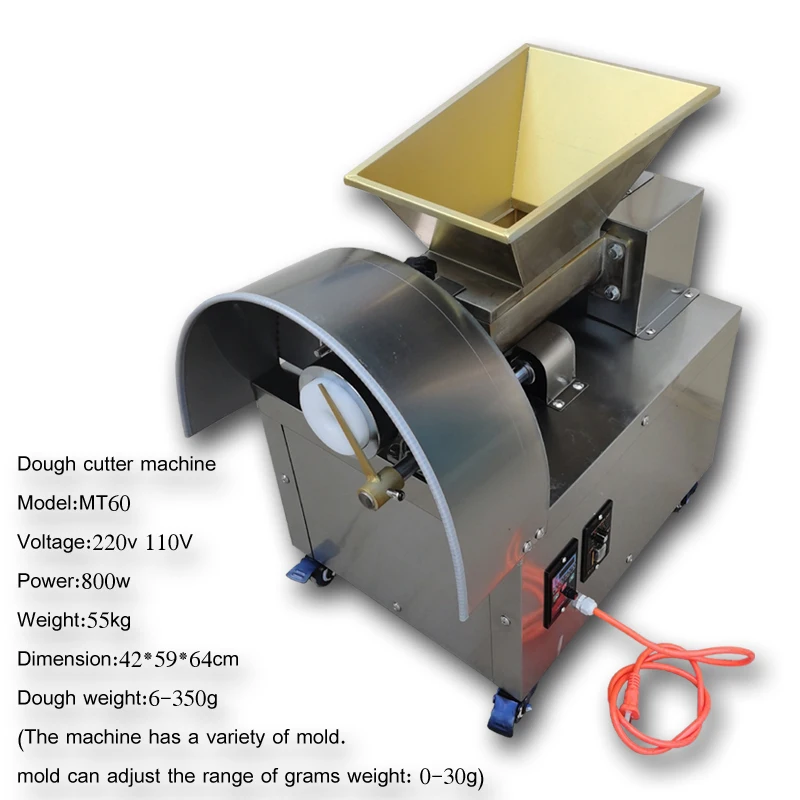 Dough Divider Dough cutting machine for roti chapati pita bread making donut pizza dough dividing machine