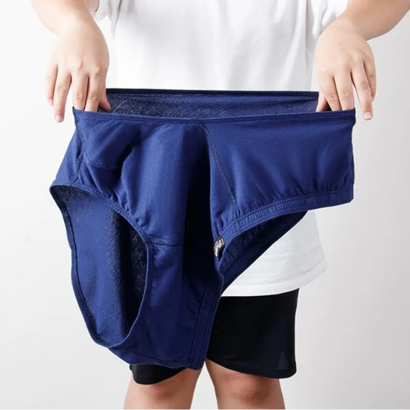 Cuecas de algodão respirável para homens, cuecas grandes, calcinhas e cuecas, tamanho grande XL 2XL 3XL 4XL 5XL 6XL 7XL 8XL, 4 unidades