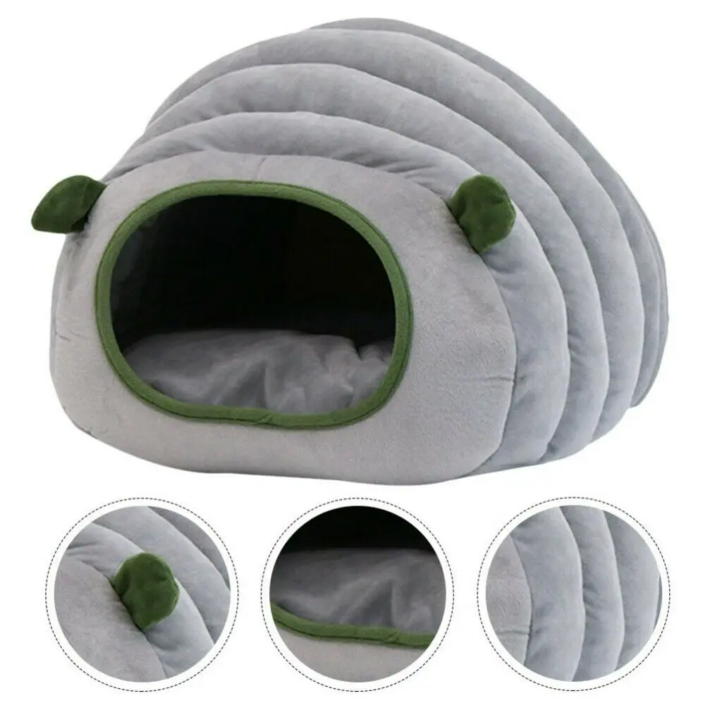 

Puppy Pet Cat Dog Nest Bed Cozy Soft Warm Cave House Sleeping Bag Mat Pad Bed for Cats Sleeping Bag Nest Cave Bed