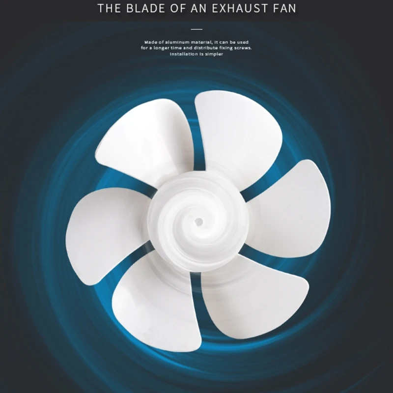 808F Ventilation Fan Exhaust Fan Electric Fan Accessories Fan Blade 12 Inch / 10 Inch / 8 Inch / 6 Inch White Six Blades