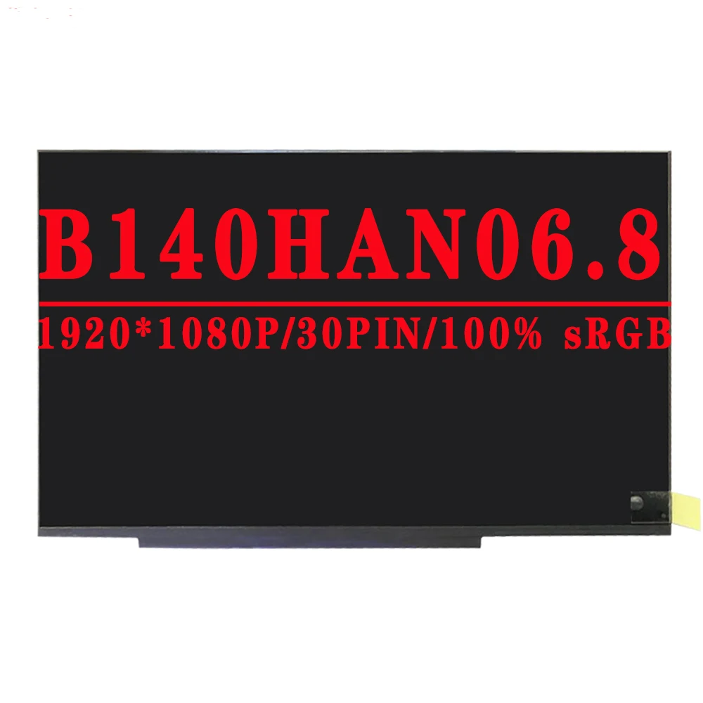 Imagem -02 - Fru 5d10w69926 p n Sd10w69933 14.0 Polegada Fhd 1920x1080 Magro 30pin Edp 100 Srgb 300 cd m² 60hz Tela Lcd B140han06 B140han06 2