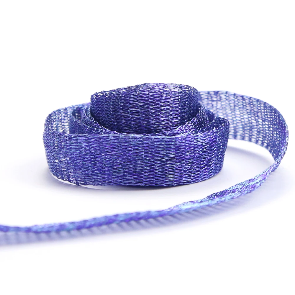 XUQIAN Hot Sale 1/3/6/10/18mm with Coloured Ribbon Wire Mesh For DIY Jewelry Making Supplies W0001