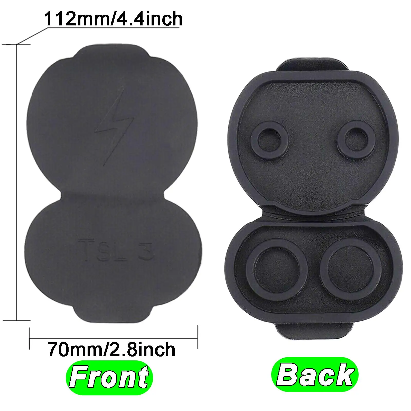 Porta di ricarica in Silicone cappuccio di protezione antipolvere impermeabile per accessori Tesla modello 3 2017 - 2020 modello Y EU CCS Ver