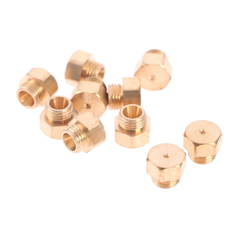 10 PCS/bag M5*0.75 LPG/NG Gas Water Heater Nozzle Jet 0.7mm 1.0mm Liquid And Natural Gas Water Heater Nozzle Jet Accessories