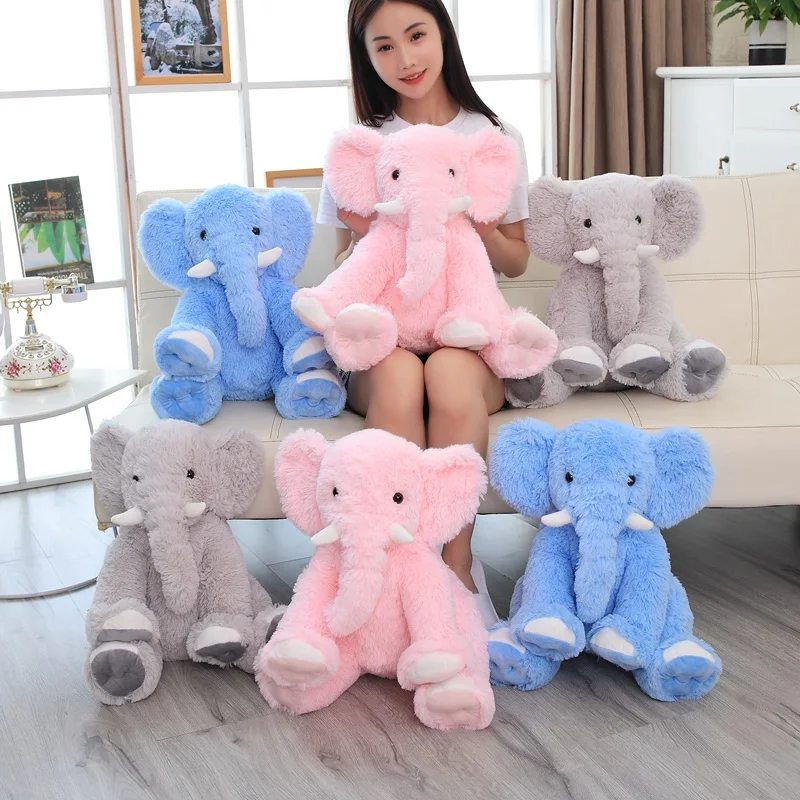 

Hot New 1pc 50cm Cute Infant Plush Toy Soft Appease Elephant Playmate Calm Doll Baby Toy Elephant Pillow Plush Toys Stuffed Doll