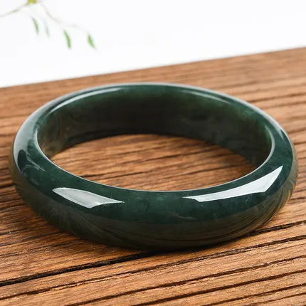 

Zheru Jewelry Hetian Jade Black 54-62mm Bracelet Elegant Princess Jewelry Best Gift