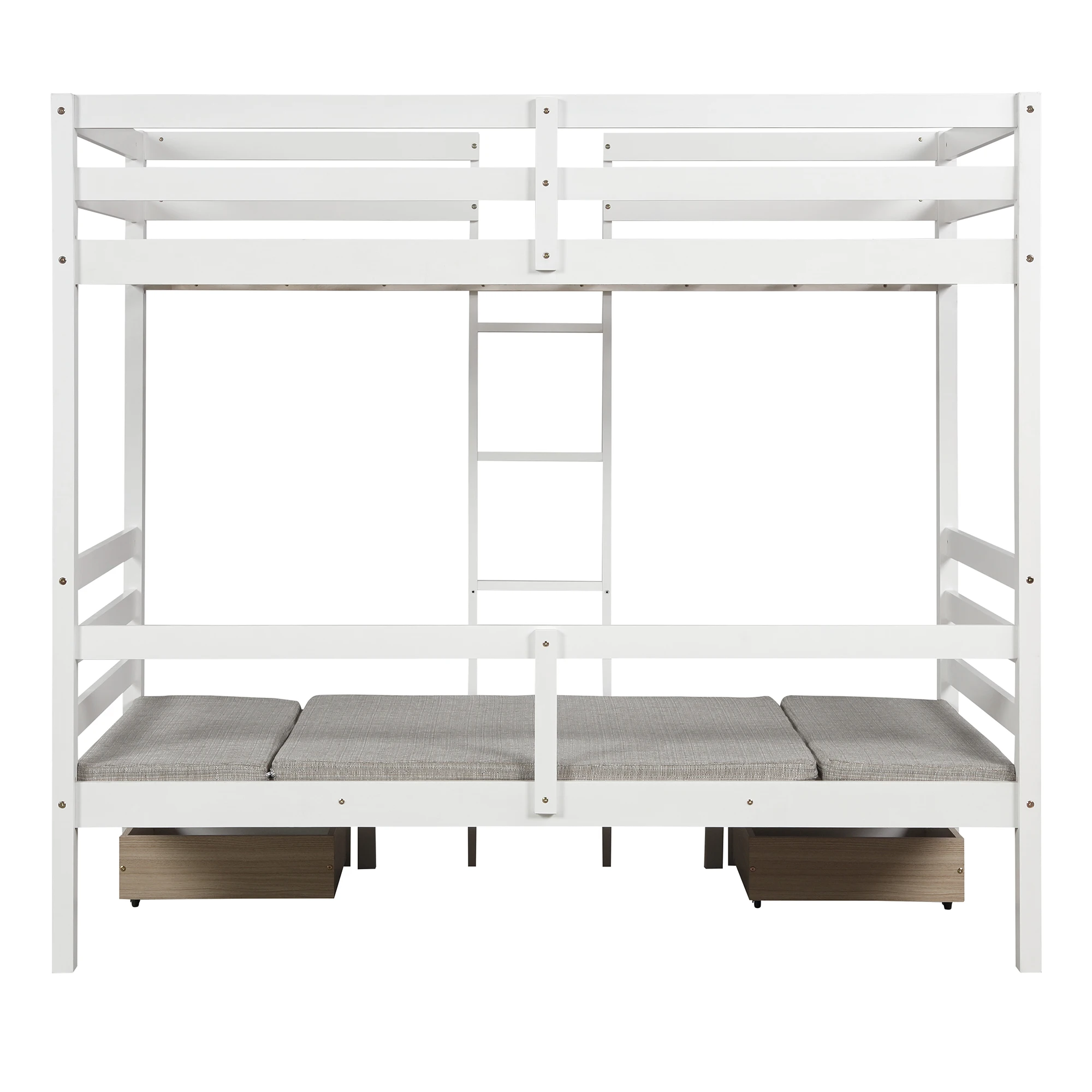 Functional Loft Bed  Turn Into Upper Bed and Down Desk Cushion Sets are Free  Twin  Bedroom Furniture In Stock for Livingroom