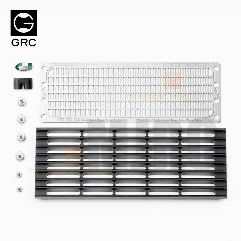 for 1/10 RC Crawler Car Traxxas TRX4 Defender Diy Parts Toys Metal Simulation Grille Front Air Intake Hood Water Tank Grill