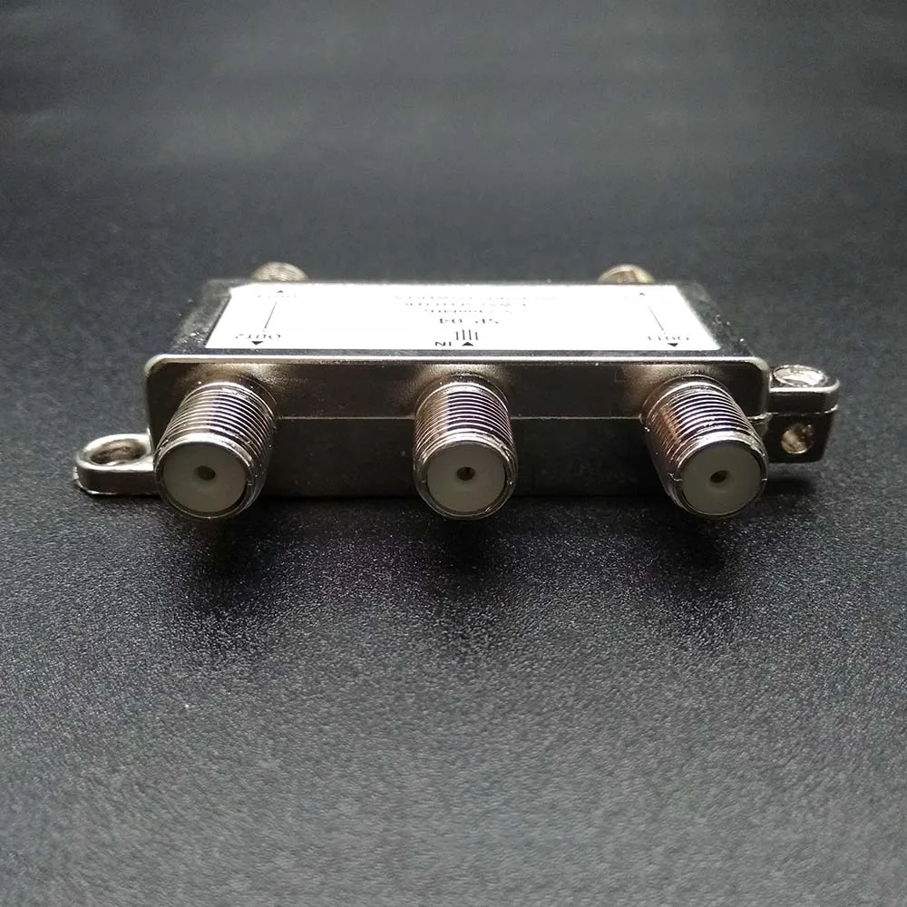 1In4Out 4 Way 4 Channel Satellite/Antenna/Cable TV Splitter Distributor SP-04 5-2400MHz F Type Wholesale In Stock for SATV/CATV