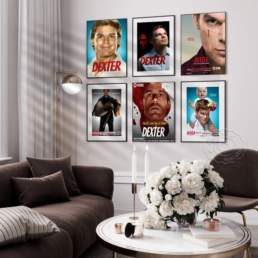 Dexter Teleplay Art Poster, Michael C.Hall Role Playing Dexter Morgan Art Prints,  Michael Cuesta Director Works Wall Picture