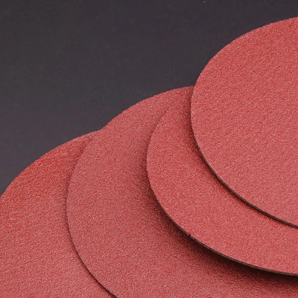 10PCS 100mm 125mm Fiber Sandpaper Abrasive Sanding Disc 24/36/40/50/60/80/100/120 Grit Hole DO 16mm for  Angle Grinder