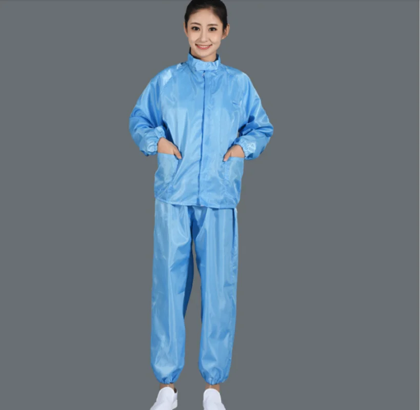 Woman men dust proof anti-static working suits uniforms Coveralls car workshop painting clean room garment dust-free suit