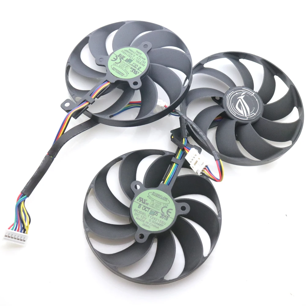 PLD09210S12H T129215SU 12V 88mm For ASUS ROG STRIX-RTX 2070 RTX2080 ROG-STRIX-RTX2070S SUPER Graphics Card Cooling Fan