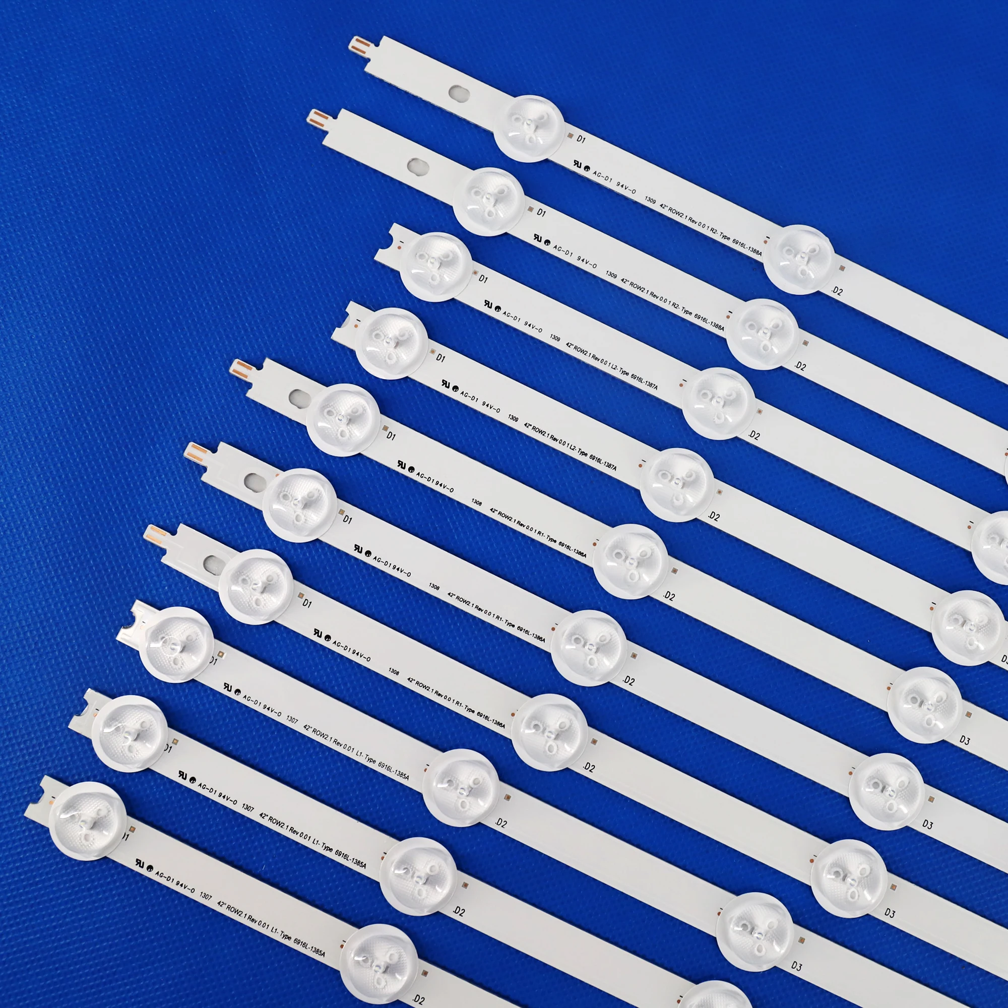 Baru 10 buah/set Strip lampu latar LED kompatibel untuk 42LN5400 Compatible Strip Strip R1 L1 R2 L2