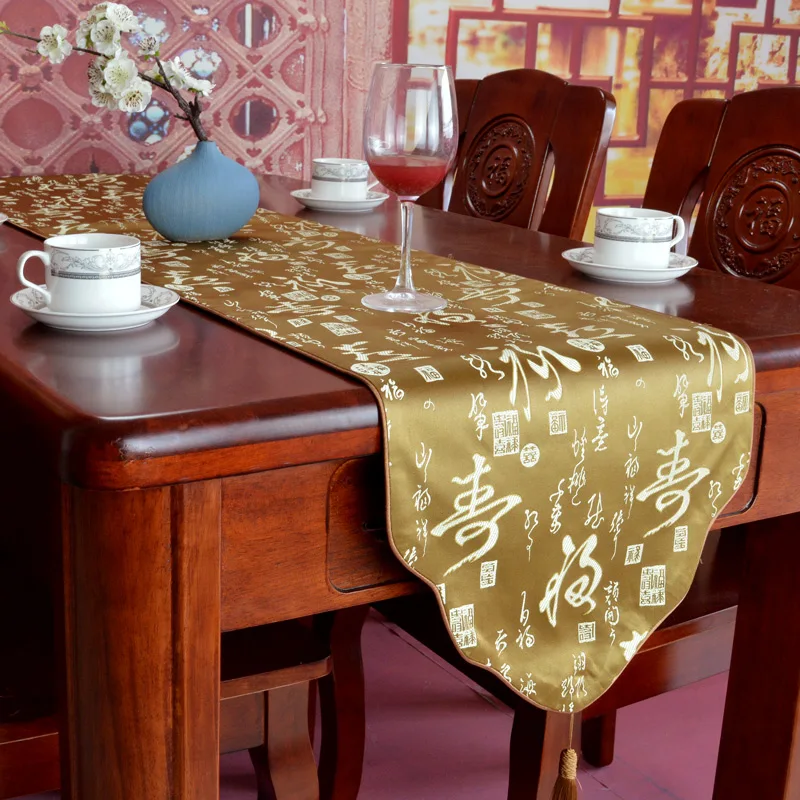 

Chinese style table runner red table solid table runner the us style long strip table cloth dinning/tv/shoe table cover