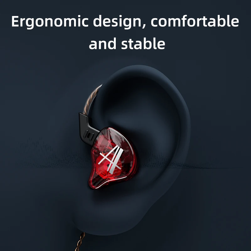 CCA CA2 Treo Tai Tai Nghe HIFI Bass Tai Nghe Nhét Tai Thể Thao Loại Bỏ Tiếng Ồn Tai Nghe Màn Hình Tai Nghe Có Dây KZ EDX ZSX ZAX game Thủ